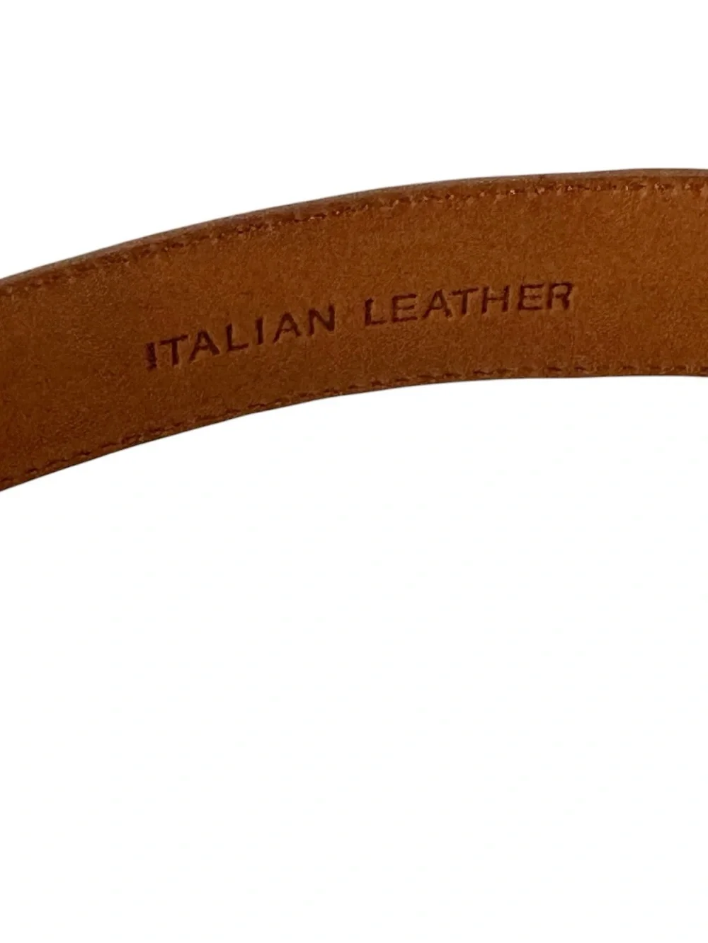 Ralph Lauren Genuine Leather Croc Embossed Belt